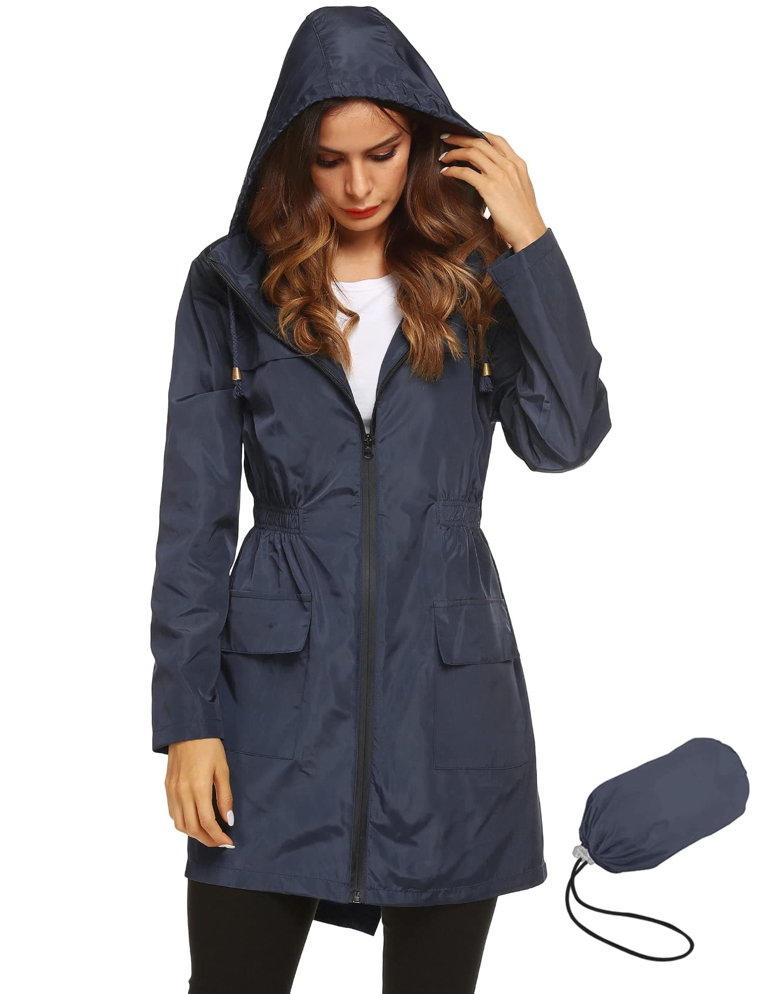 Women's Lightweight Waterproof Rain Jacket