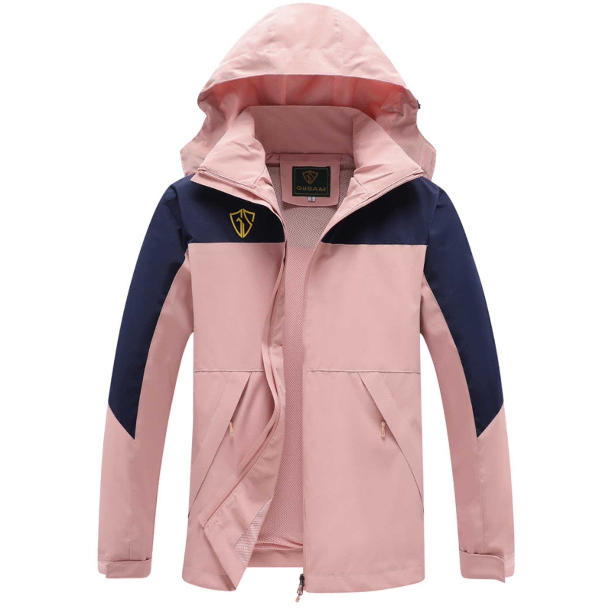 GIISAM Women's Waterproof Lightweight Rain Jacket with Hood