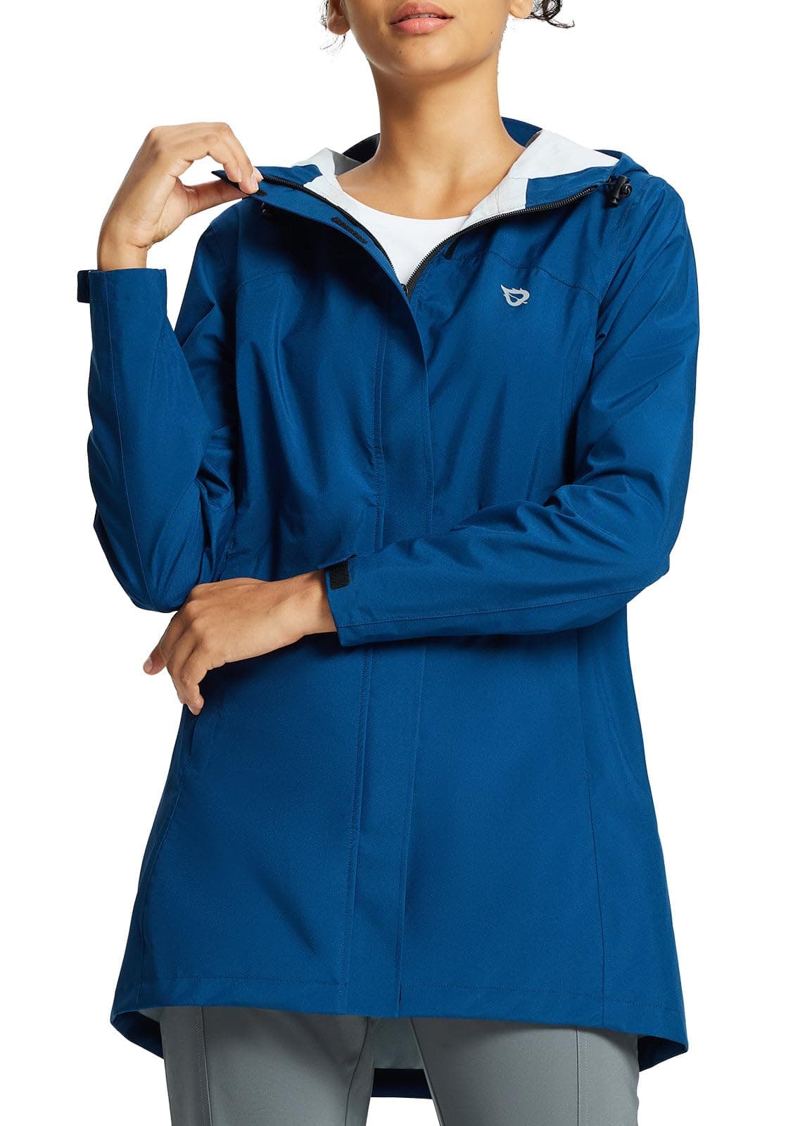 Baleaf Women's Lightweight Waterproof Raincoat with Hood for Travel Outdoor