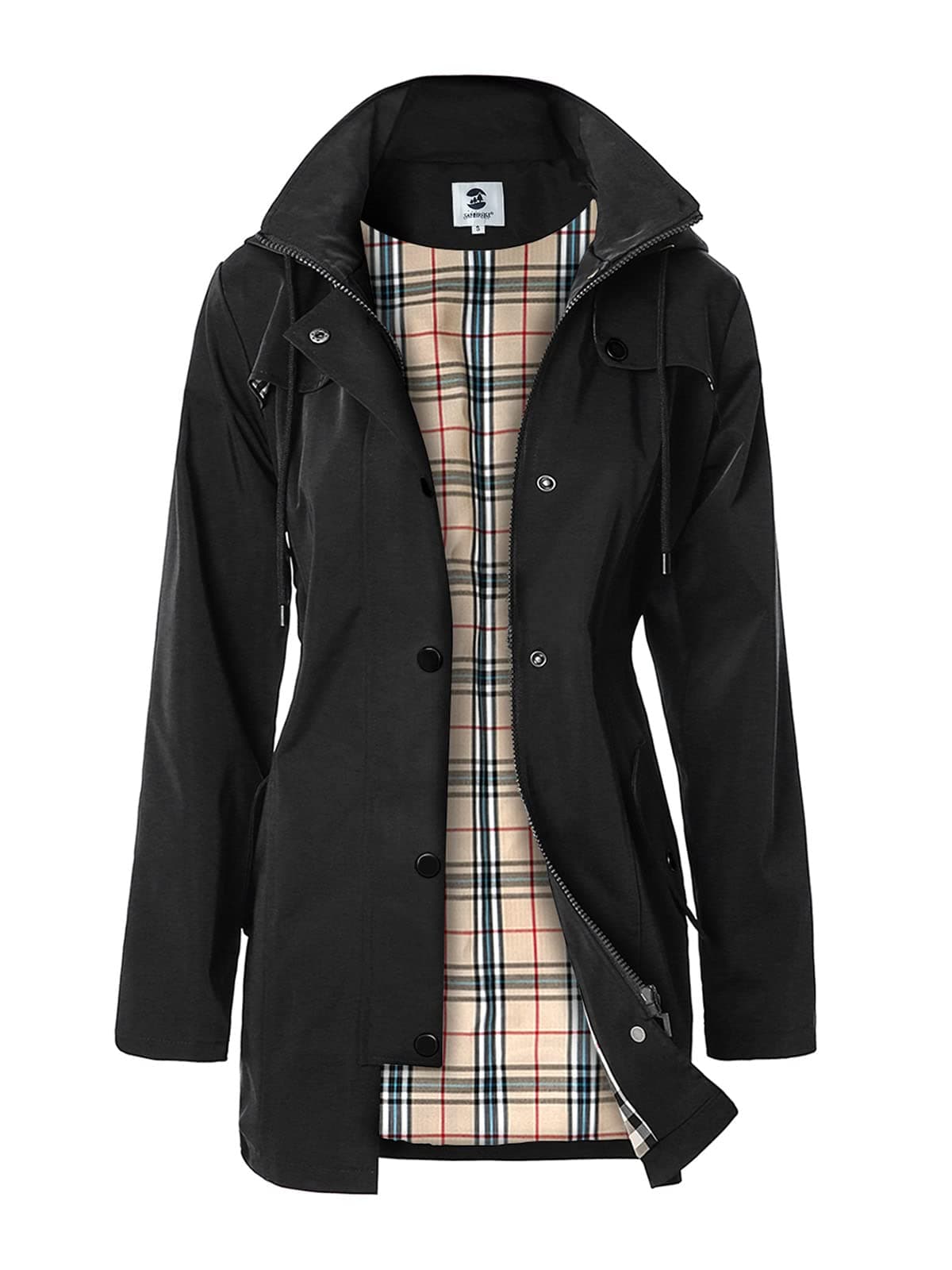 Women's Long Hooded Rain Jacket