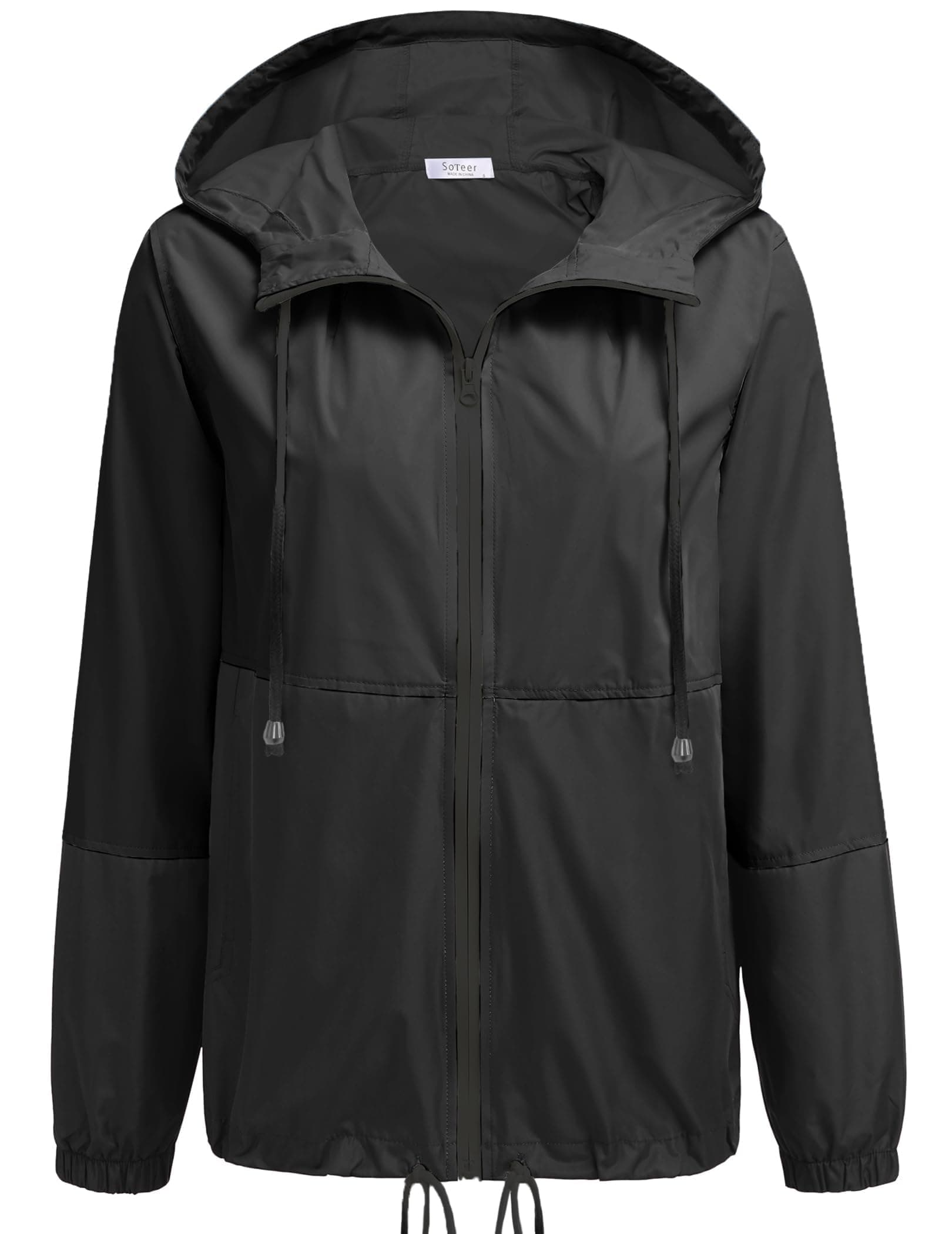 SoTeer Women's Waterproof Hooded Raincoat S-XXXL