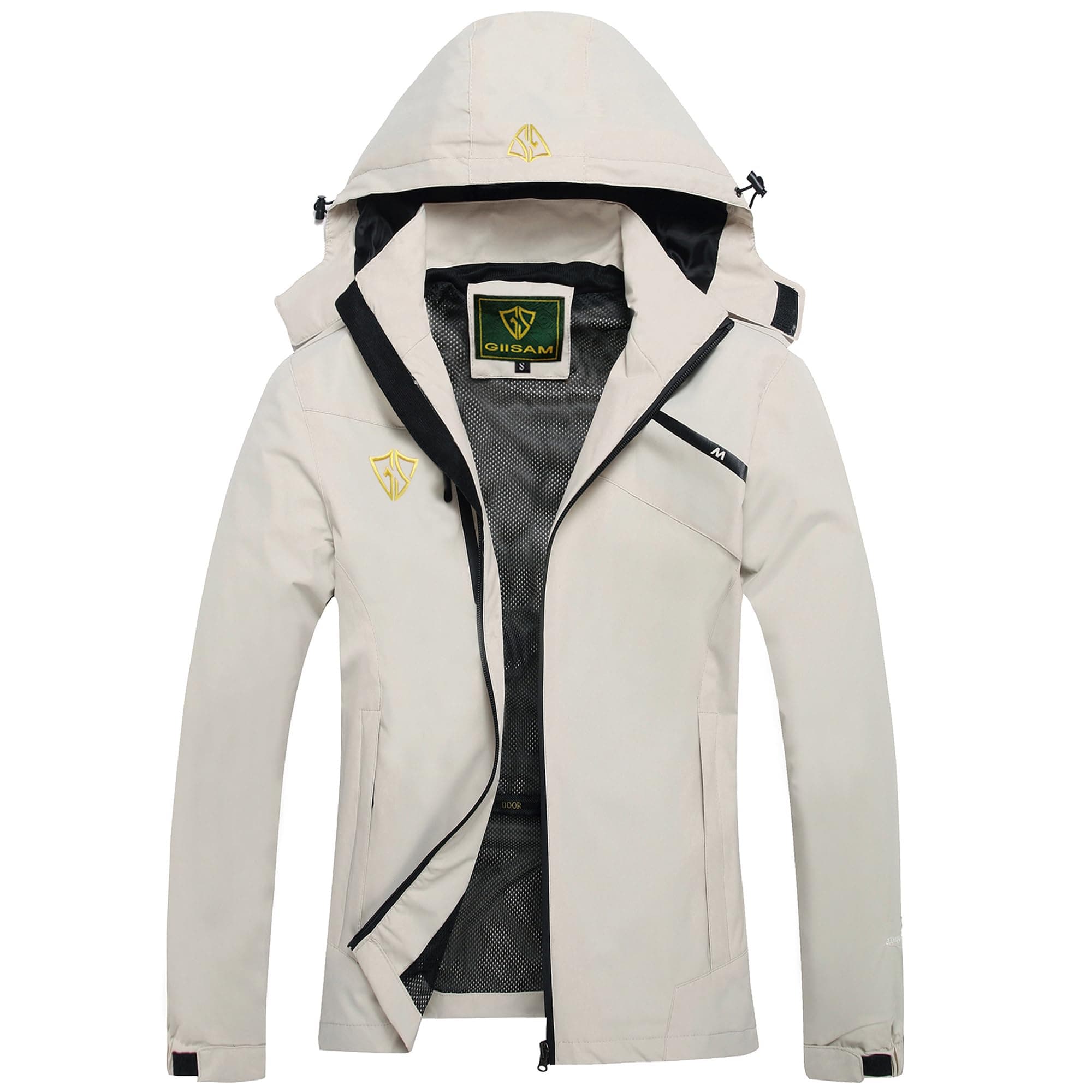 GIISAM Women's Lightweight Waterproof Rain Jacket with Hood