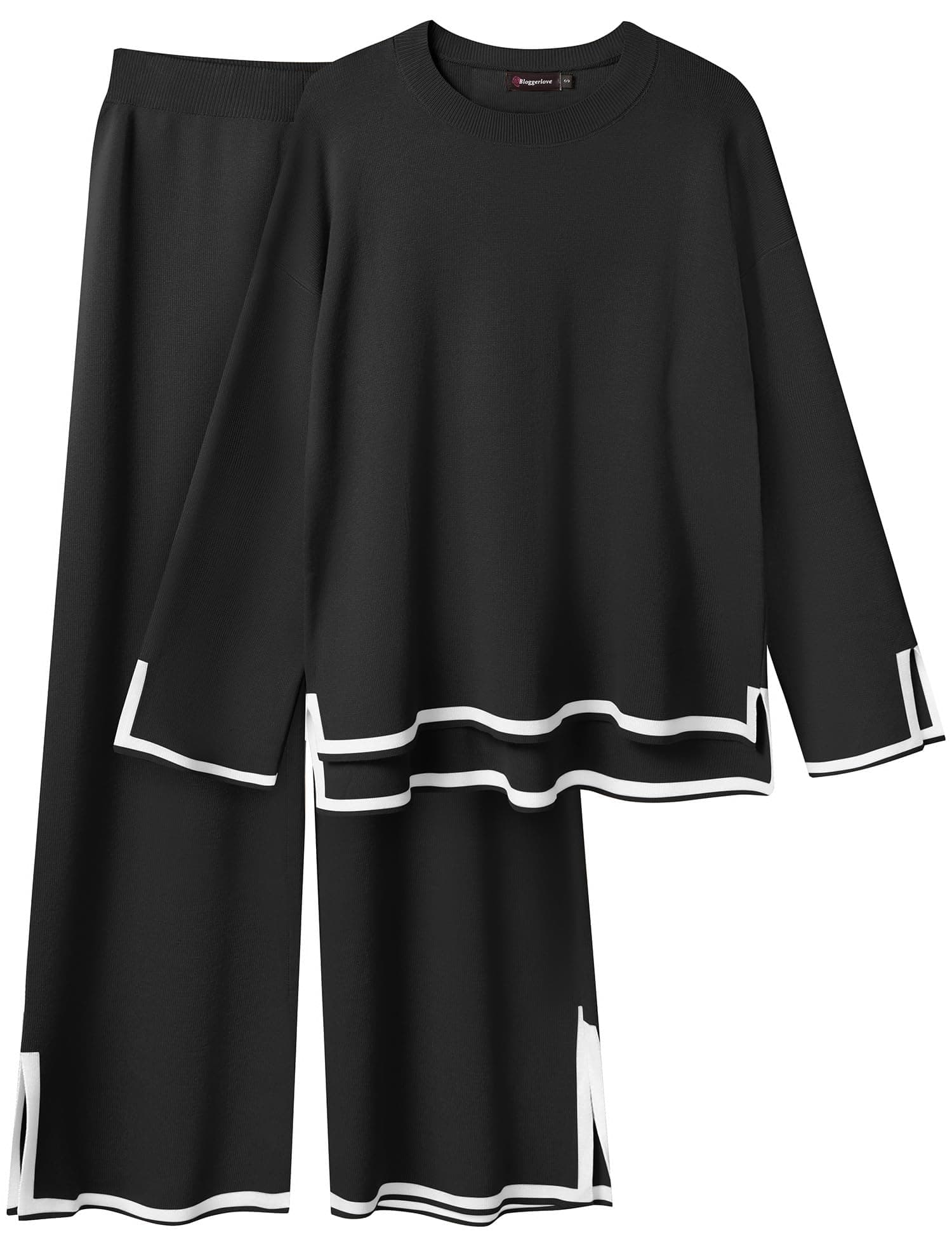 Bloggerlove Women's Knit 2 Piece Lounge Set