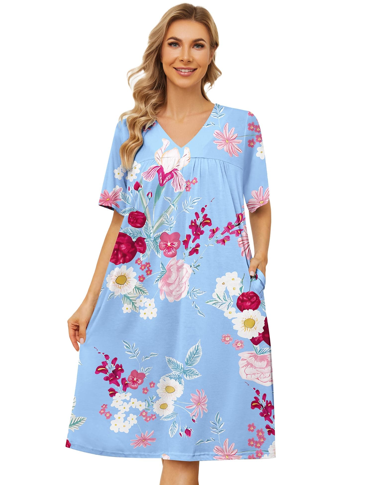 House Dresses with Pockets for Women - S-3XL