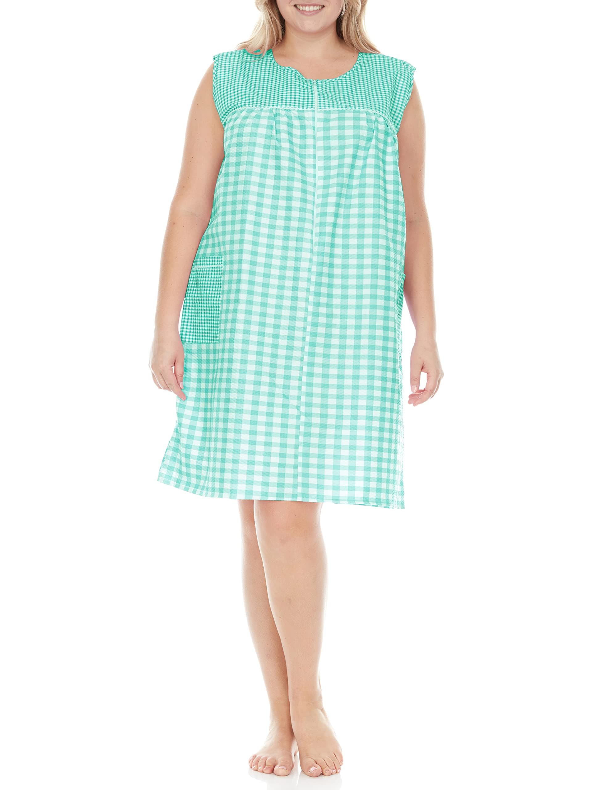 Moo Moos Gingham Pocket Dress - Medium to Plus Size