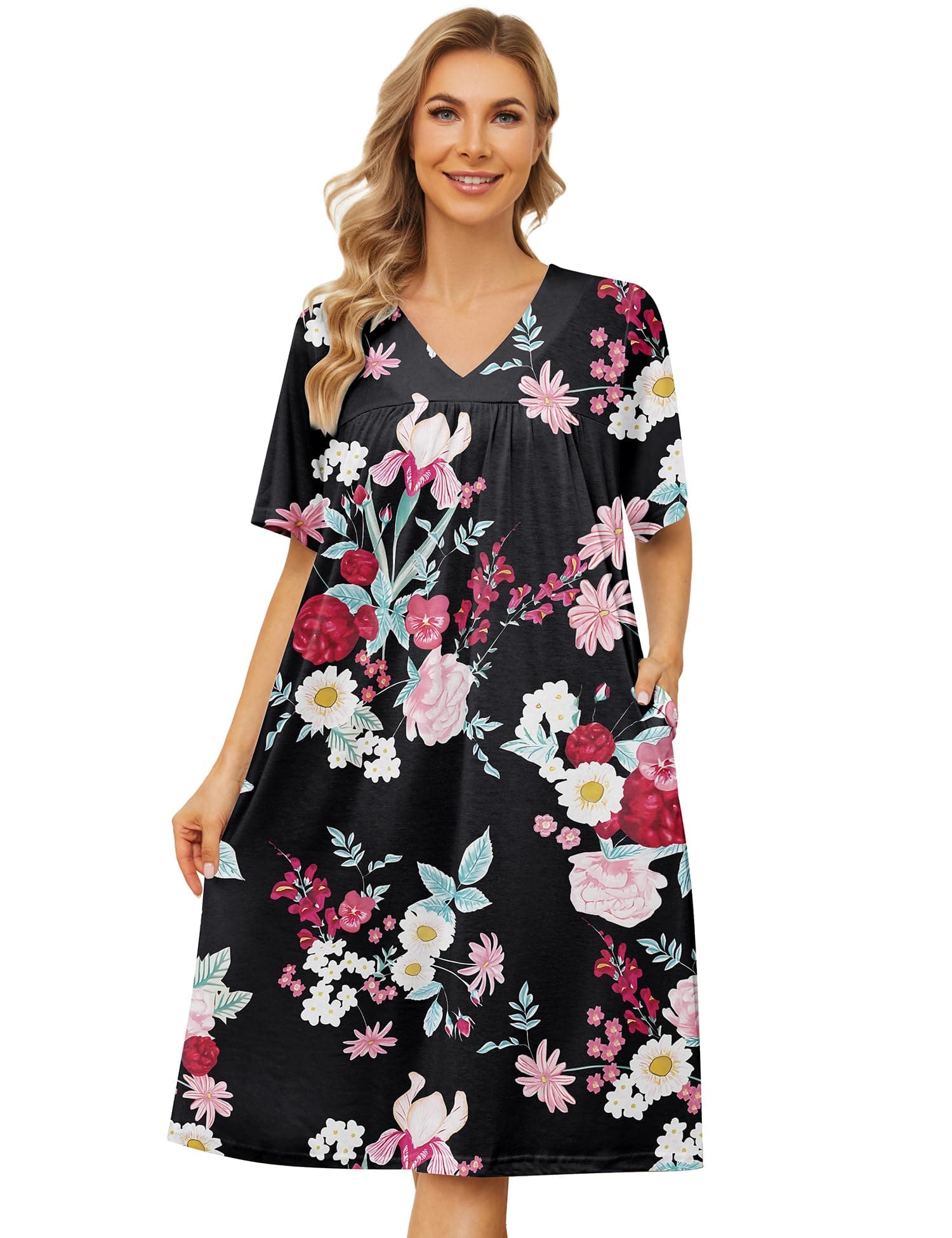 Bloggerlove House Dresses for Women with Pockets