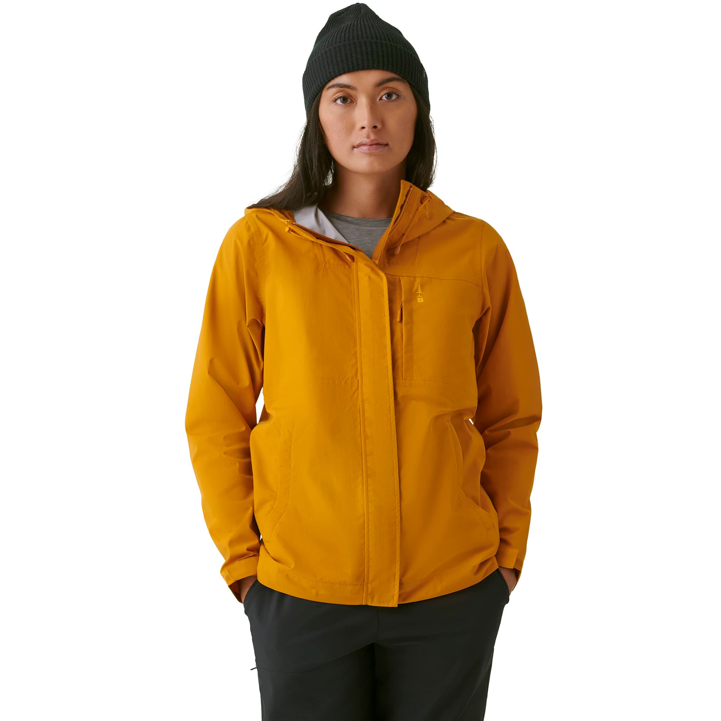 BASS OUTDOOR Women's Hooded Woven Rain Jacket