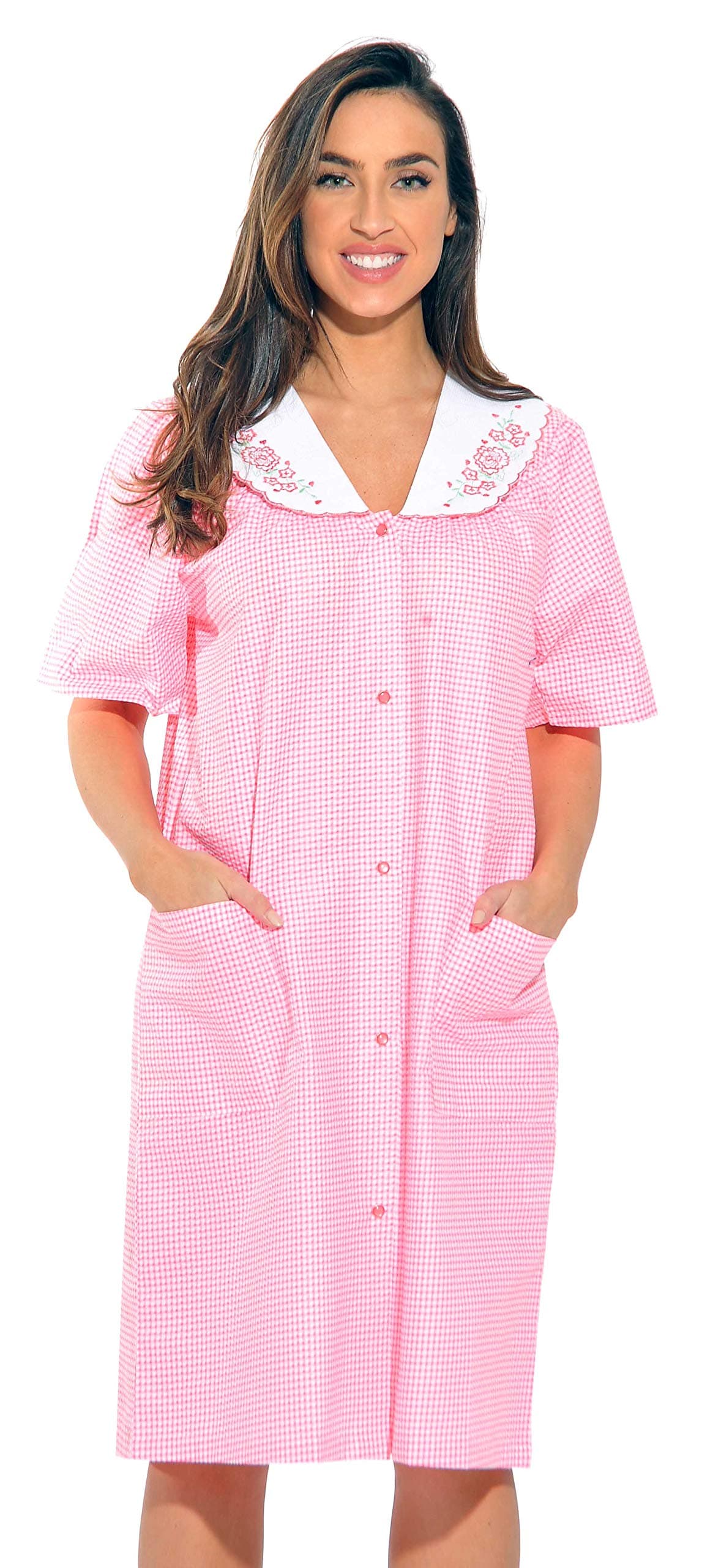 Dreamcrest Short Sleeve Duster Housecoat for Women