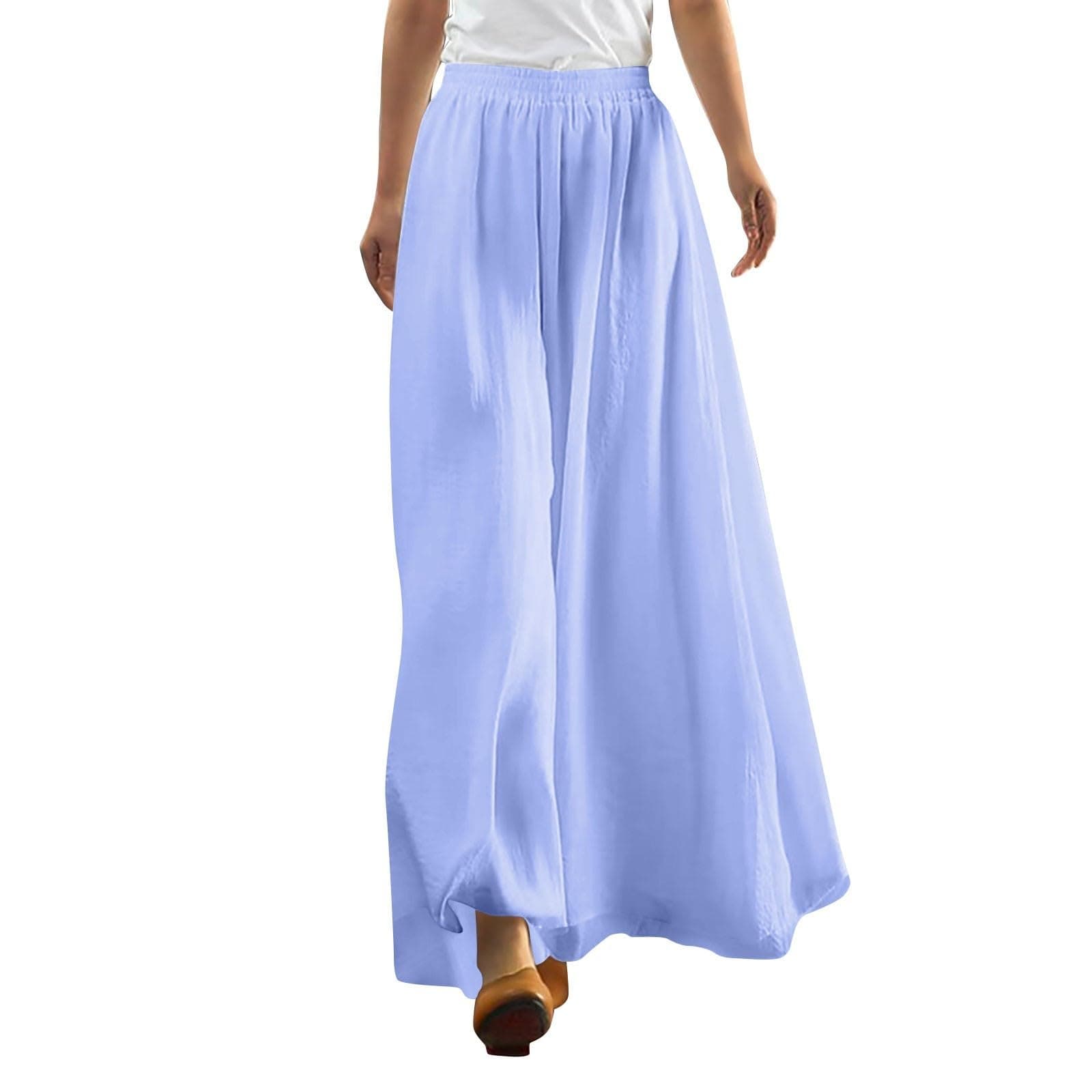 Women's Wide Leg Palazzo Pants with High Waist and Pockets