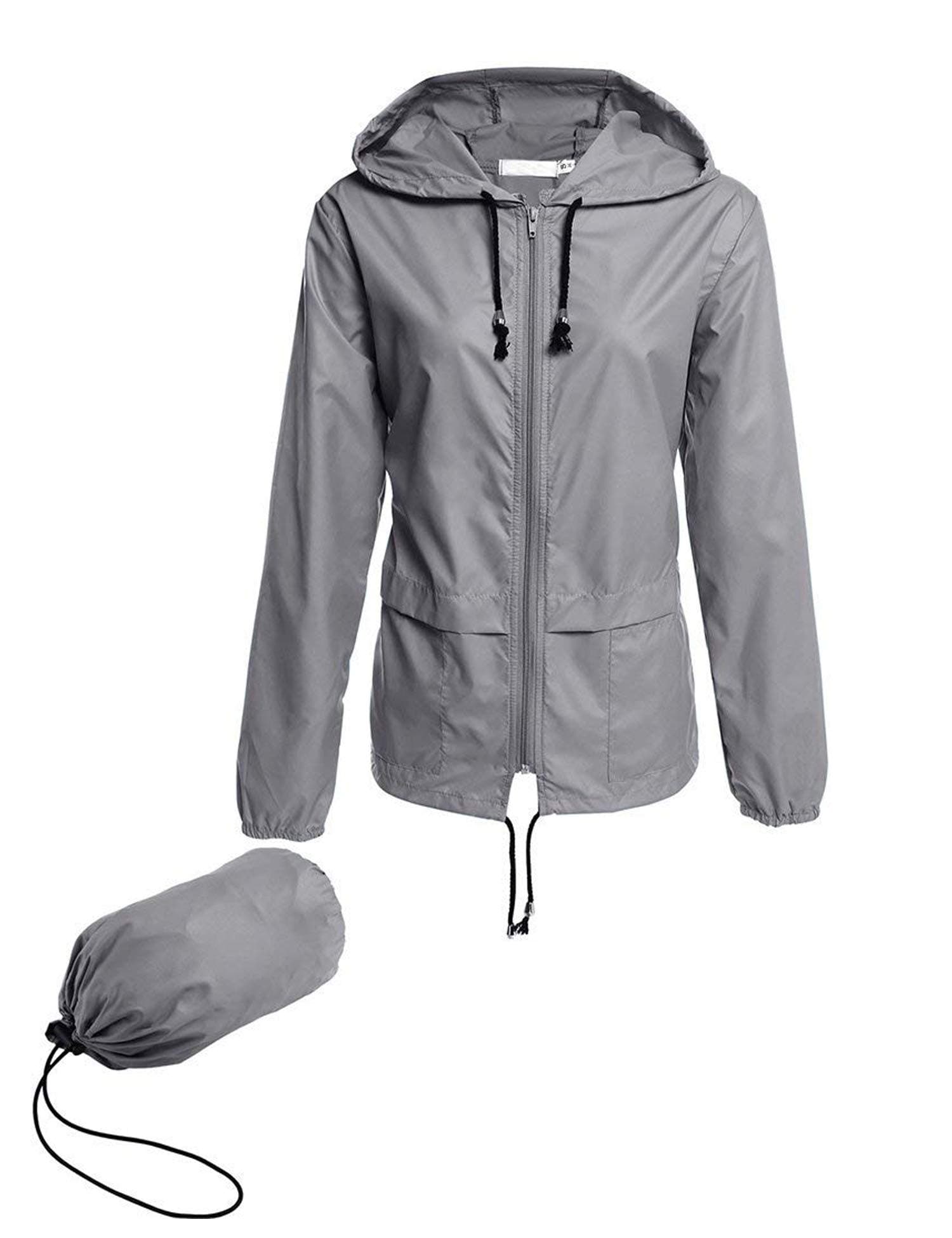 Avoogue Women's Lightweight Waterproof Hooded Raincoat